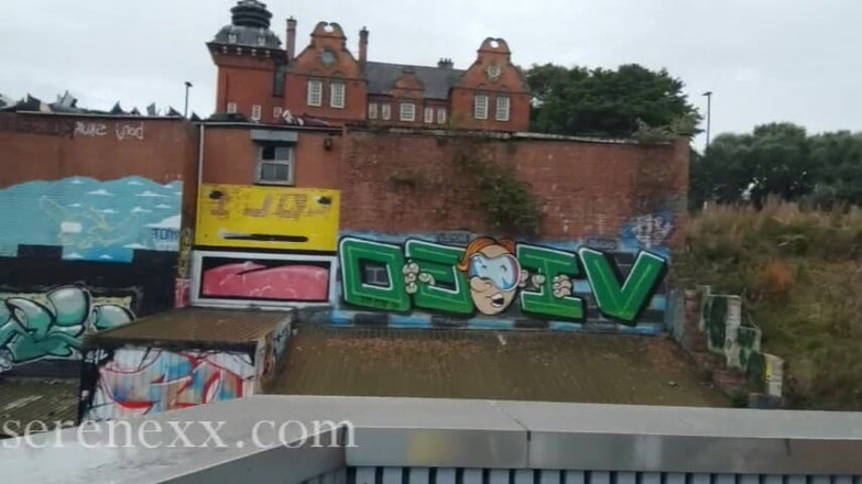 Serenexx: 在露台上的户外后入式性爱 - serenexx