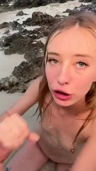 POV Cute Teen Fucks You on Tropical Beach
