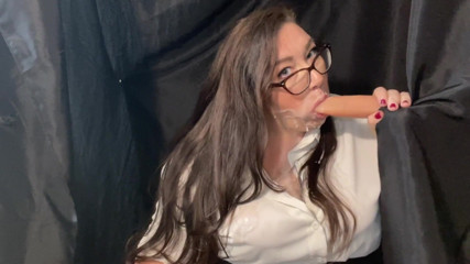 cutejayne: Busty BBW glory hole wywiad o pracę