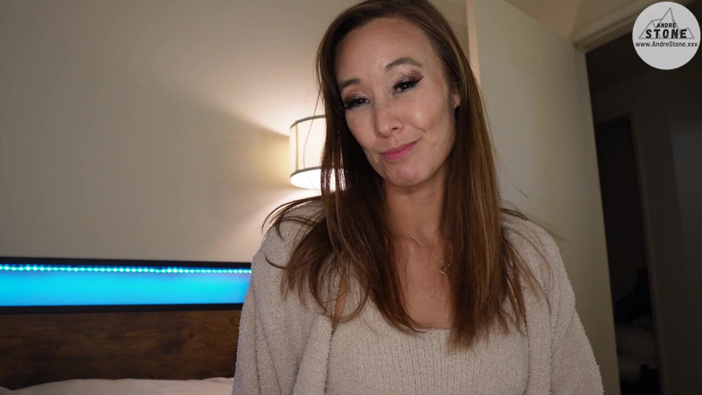 Andre Stone: Sexy Asian Stepmom Catches You Watching Porn