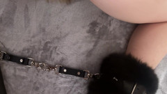 Ruda Cat: BDSM anální sezení! Kožešinové manžety, svazování, svázané ruce a nohy,...