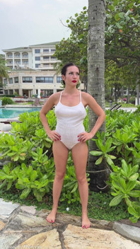 Utomhus Kissa I Cotton See-through Bodysuit