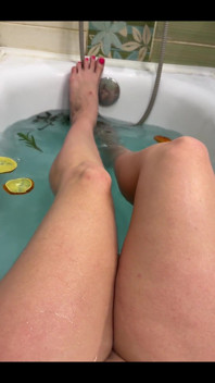 It's so Nice to Relax After a Day at Work in a Hot Tub. Do You Want to Admire My Beautiful Legs?
