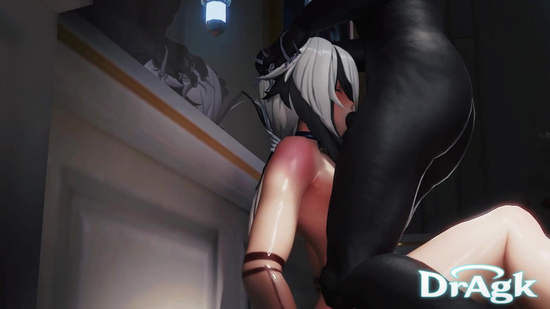 DrAgk: Arlecchino dostaje jej tyłek i twarz fucked przez Hilichurl - Genshin...