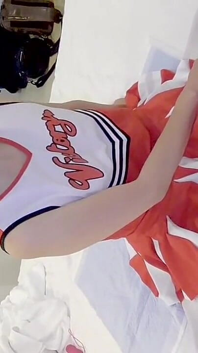 hiro_mayu_couple_jp: No41 チアガールコスプレ 仰向けイマラ Sex