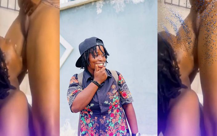 African Beauties: Drie lesbiennes trechter in kont voor pisplezier