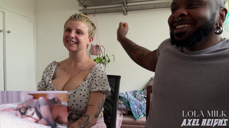 AxelReigns: Watching Our Porn Part 2 - Lola Milk X Axel Reigns