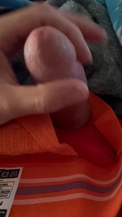 Horny Army Soldier Jerks off on a Jockstrap for a Follower Shooting a Nice Creamy Load!