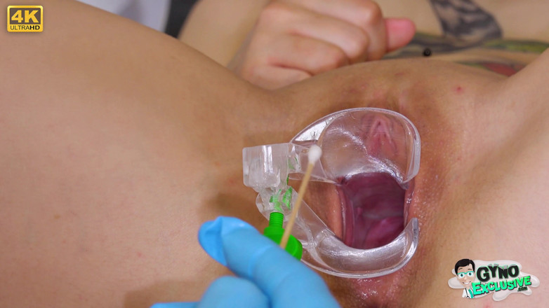 Gyno Exclusive: Young slut Sharlotte Thorne showing her cervix for everybody in 4K...