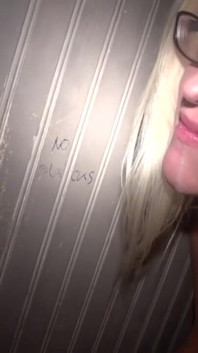 Slutwife at gloryhole