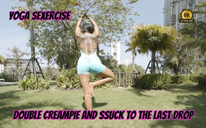 Fit lovers VR: 요가 섹스 더블 질싸와 마지막 한 방울에 섹스