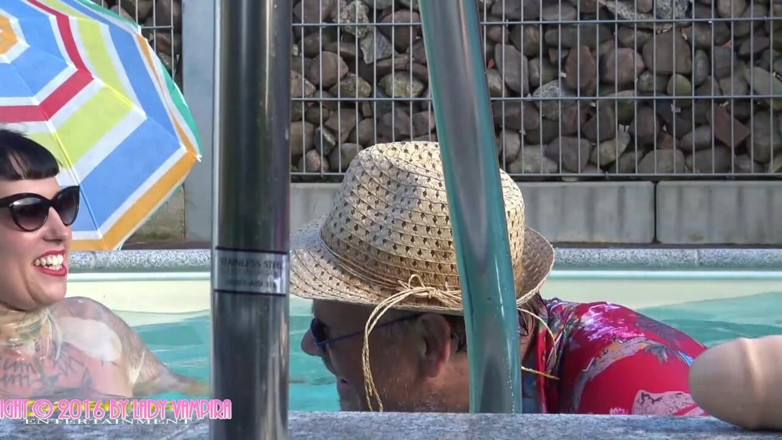 Domina Lady Vampira - SM Studio Femdom Empire: Carmen Rivera &amp; Lady Vampira are celebrating a pool party with...