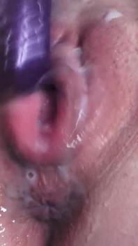 Pumped Creamy Pussy Fuck with Dildo and Fingers,until She Squirt