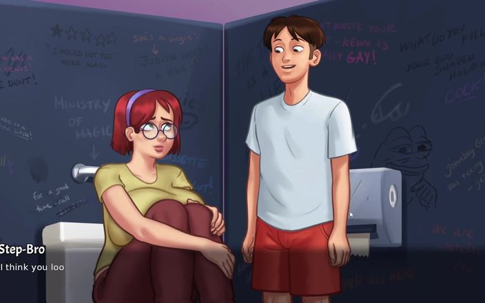 Porn Games: 거대한 젖탱이를 비교해 - Summertime Saga 게임플레이