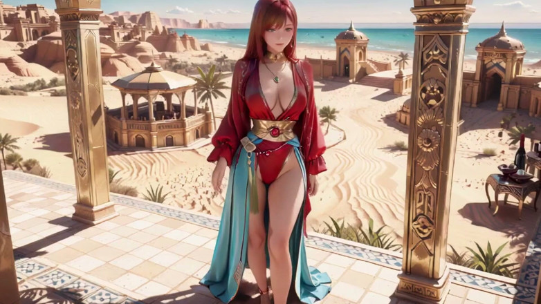 Seraphina Vale: Red Queen in the Desert! Lazy Afternoon in the Golden...