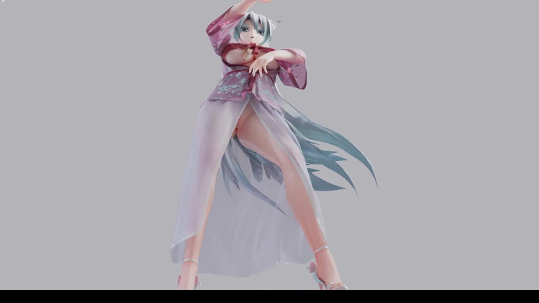 MikuMotion: 9 numaralı antik tarz; Zarif Hanfu; POV; Dansçı