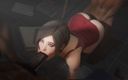 Realms of lust 3D: Nimfomană Madruga3d are parte de două pule uriașe negre - penetrare...