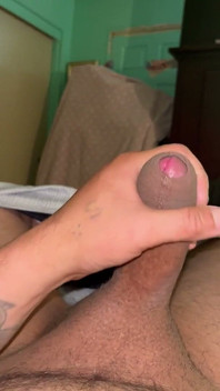 Acariciando meu pau