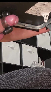 Submissive Teen Gets Railed by Fuck Machine & Squirts Cum Without Hands