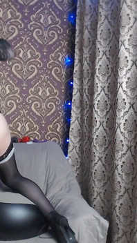 Hora crossdresser visar sin anus offentligt webbkamera show