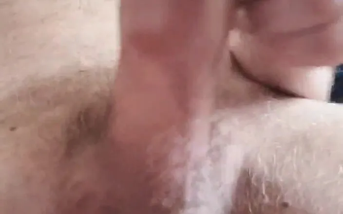 TroubleStarter1982: Big Fat Daddy's Dick Close up Masturbation and Cum