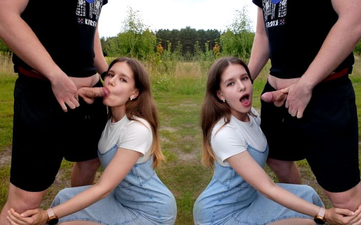 Dvabitch: Adoro succhiare il cazzo all'aperto È più divertente ingoiare sperma