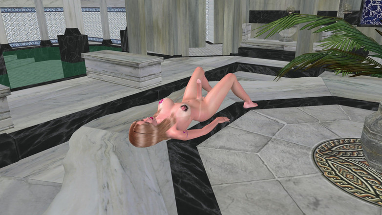 TransLure: Shemale bertetek besar yang cantik menggoncang batang dengan hentai seksi 3D