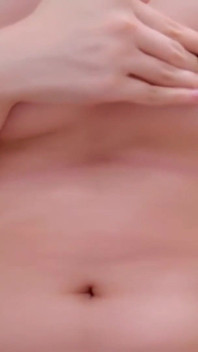 Pale Cute Woman with Natural Charm, Playful Curiosity Captured in Intimate Self-focused Moment 2nd