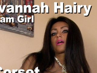 Edge Interactive Publishing: Ivannah Hairy Corset गुलाबी हस्तमैथुन करते हुए