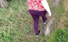 Extensive Tit Slapping in Front of the Tripod