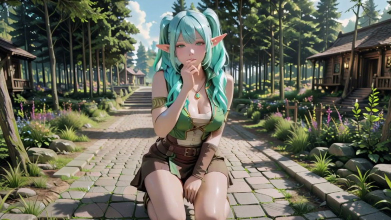 Seraphina Vale: Forest Fantasy! เอลฟ์สีน้ําเงินคุกเข่า, หยอกล้อเอลฟ์สีเขียว, เวทมนตร์ที่เคาะแดดและเล่นไม้กายสิทธิ์ ใครให้ครั้งแรก?