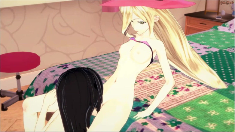 Hentai Smash: Magilou gets strapon fucked by Velvet. Tales of Berseria
