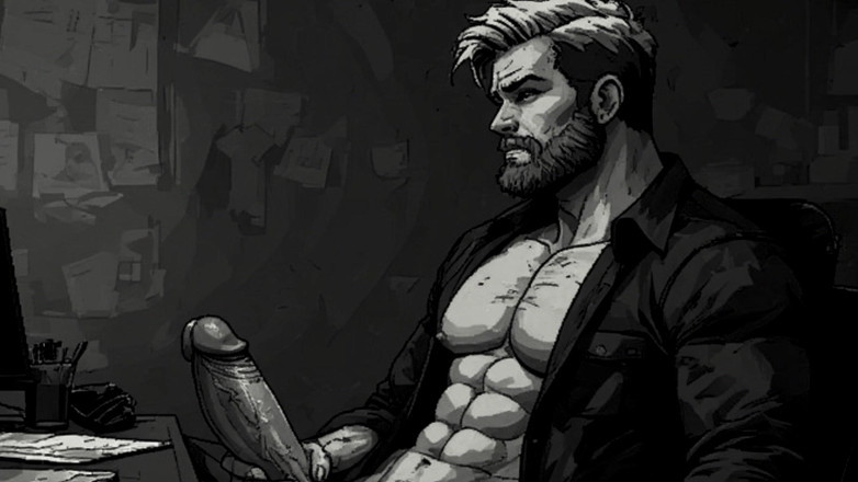 Erotic Man: Gimiendo masculino y seductora hablar sucio