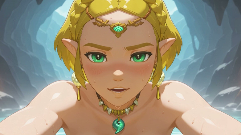 Ai Heaven: Link trouve Zelda dans une grotte et baise avec elle...