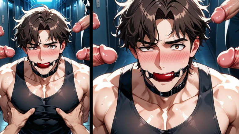 Real narrated fantasy Hentai: Un twink de 22 de ani se bucură de frânghii strâmte și...