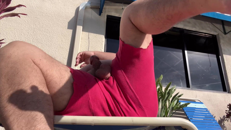 Hand-Free-Daddy-Chub: Bohatý tlustý muž, velké koule, široký penis, velké břicho, obrovský orgasmus