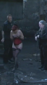 Spanked caged dominates
