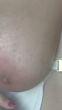 Breast Massage with a Dildo