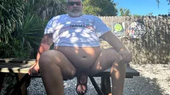 Grey Bearded Dominant Muscle Chub Bear Cums in His Mouth
