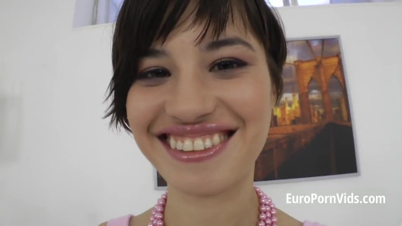 European fresh porn: Flat-chested, skinny slut ass fucked with fat dick