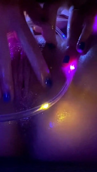 Artsy, Oily, String Light Pussy Rubbing
