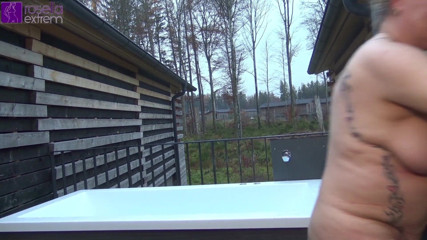 Rosella Extrem: Hot outdoor piss in doggy style position from Tina and...