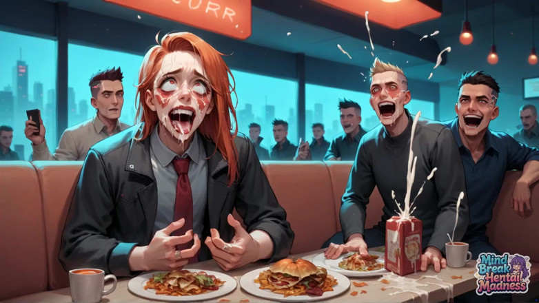Mind Break Hentai Madness: Mind-blowing Diner Sex, Warm Crimson Faces with Utter Crimson Sheer...