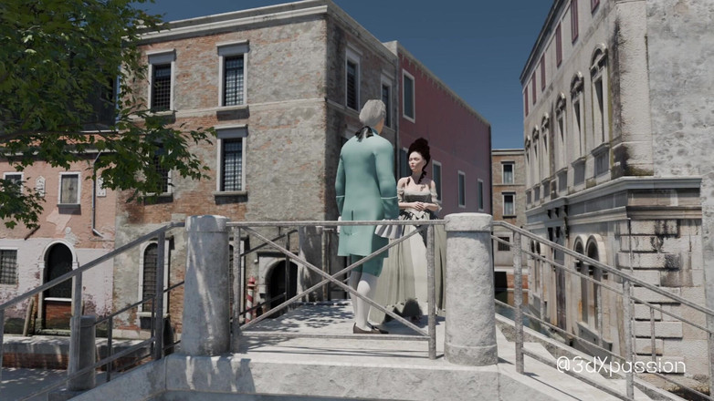 3dxpassion: Sexy Baroness Has Passionate Sex with Casanova in Luxury Room...