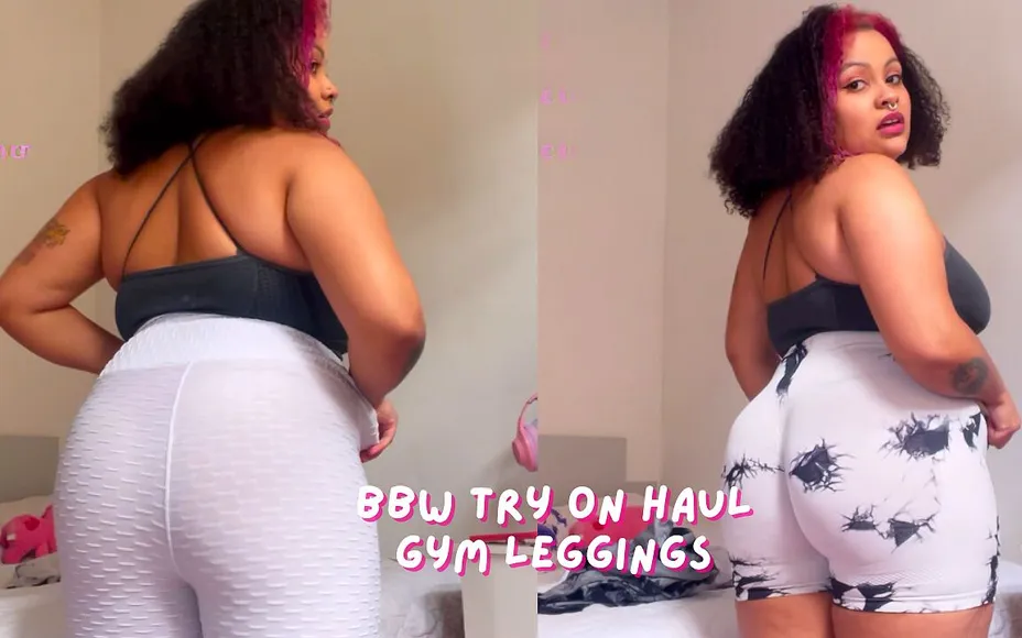 Anna Cutiepiie BBW Try on Haul Gym Leggings Faphouse 