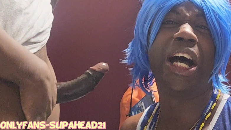 Wondahead21: "ny" Knulla Smurf Face - på Comicpalooza2022! #cosplay