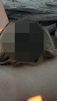 Pussy Flash - Stranger Caught My Stepdad Touching My P...a Public Beach and Jerked off His Dick - Misscreamy