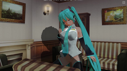 H3DC: 3d хентай hatsune miku катається на вашому члені і отримує сперму в пизду