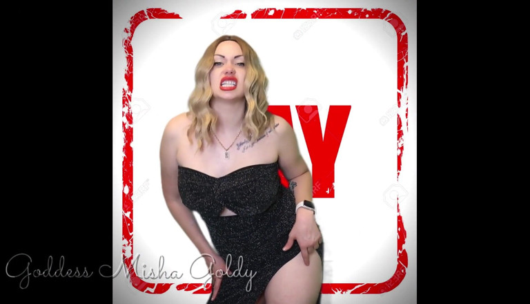 Goddess Misha Goldy: Ti piace prendere il cazzo! Vuoi succhiare il cazzo! Non...