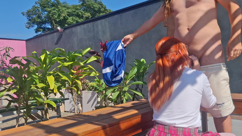 Porcelain Doll: Fucking the Innocent Redhead in the Garden